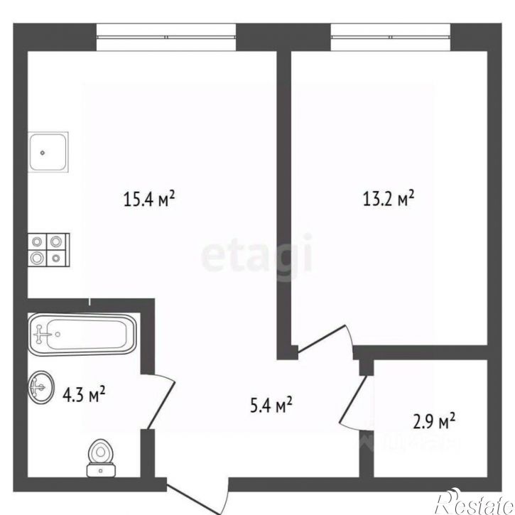 1-комн квартира ул Новгородская, 20,  д. 20