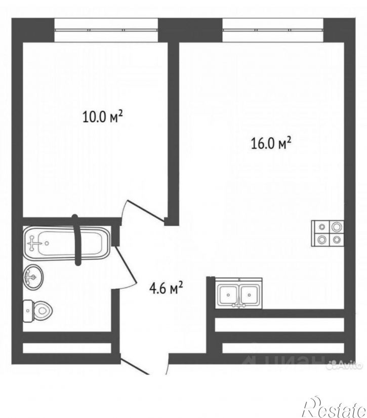 1-комн квартира ул Ветеранов труда, 36/1,  д. 36/1