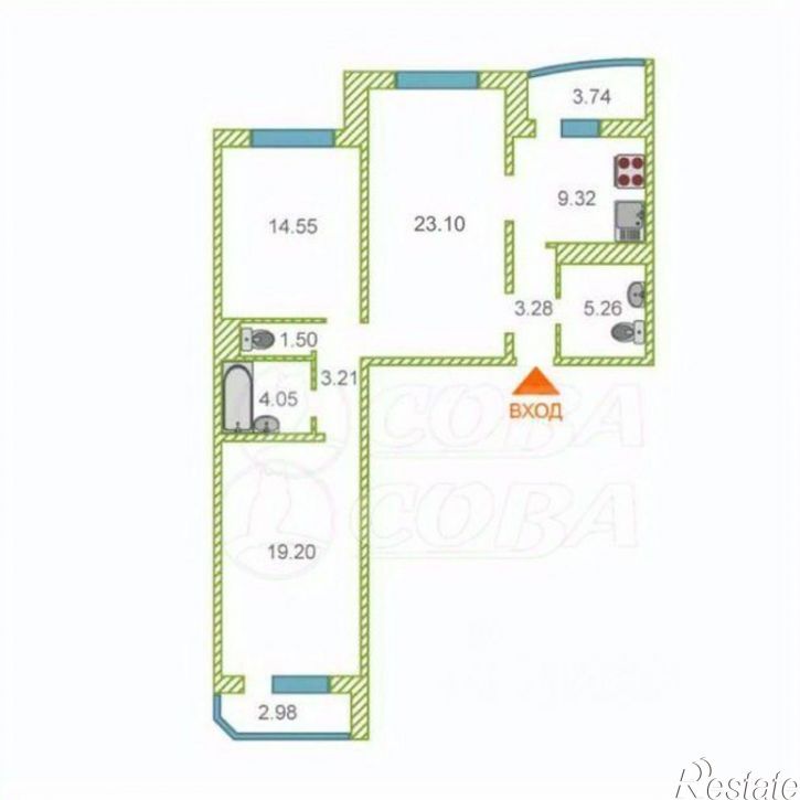 3-комн квартира ул Монтажников, 34,  д. 34