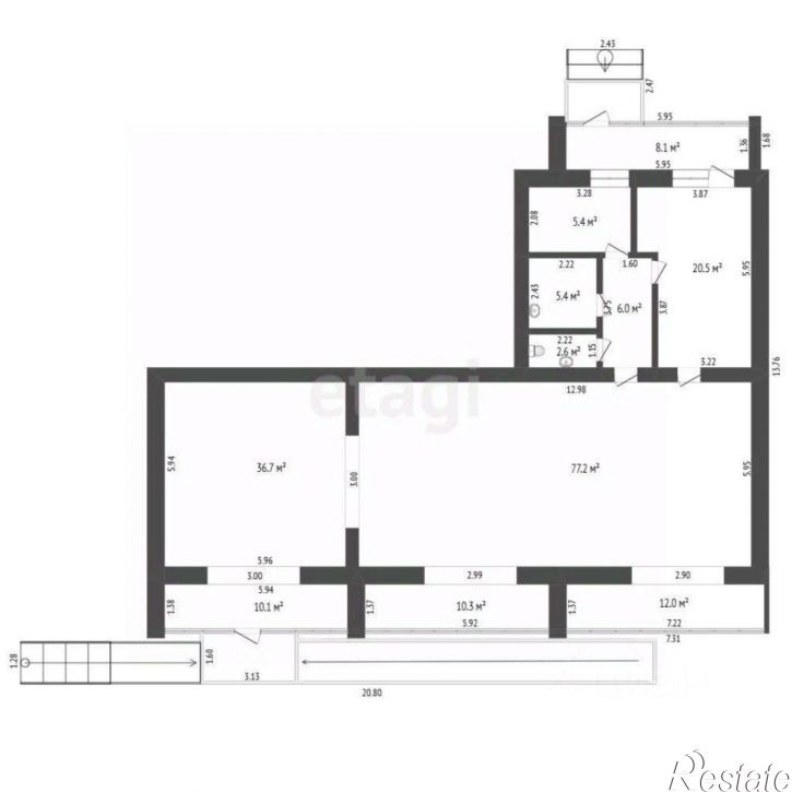 Торговое помещение улица Евгения Богдановича, 11 к3,  д. 11 к3