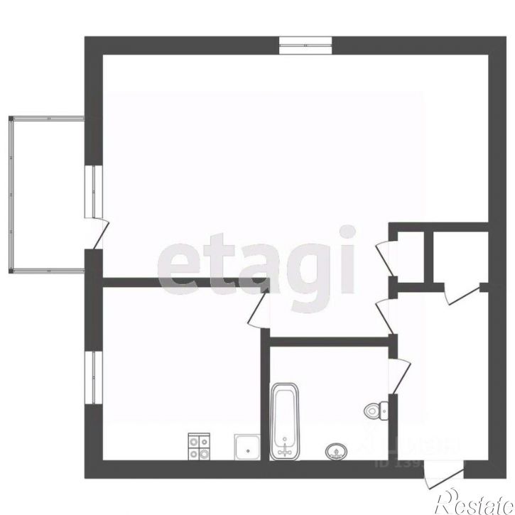 1-комн квартира ул Урицкого, 44 1,  д. 44 1,  к. 1
