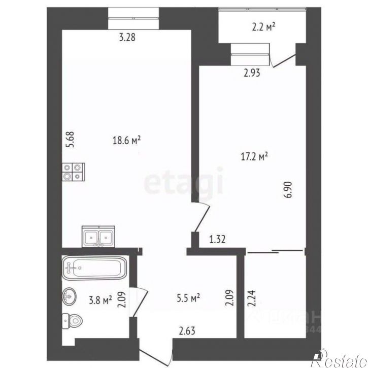 1-комн квартира Комбинатская улица, 54 к2,  д. 54 к2