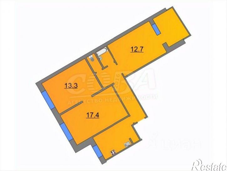 3-комн квартира Широтная улица, 17,  д. 17