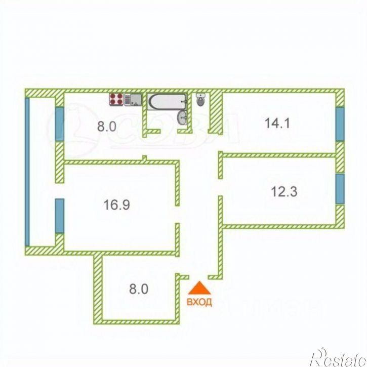 4-комн квартира ул Профсоюзная, 17,  д. 17