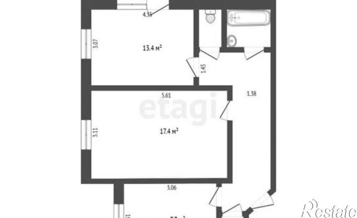 2-комн квартира улица Александра Логунова, 10,  д. 10