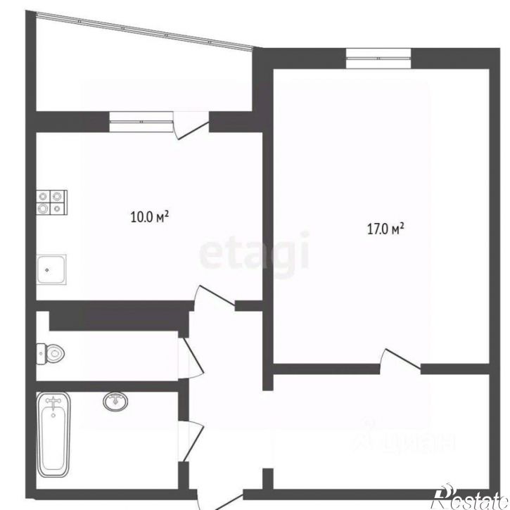 1-комн квартира Широтная улица, 192 к2,  д. 192 к2