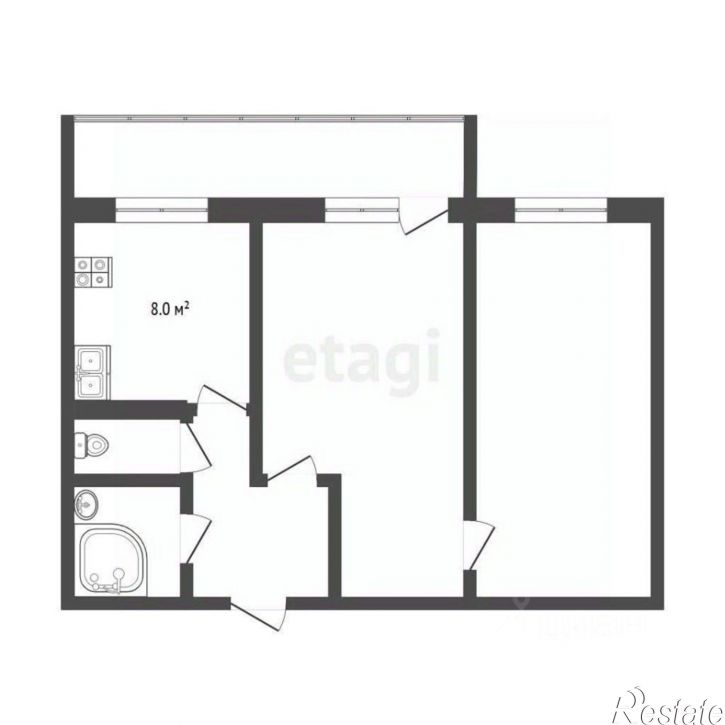 2-комн квартира ул Ямская, 98д,  д. 98д