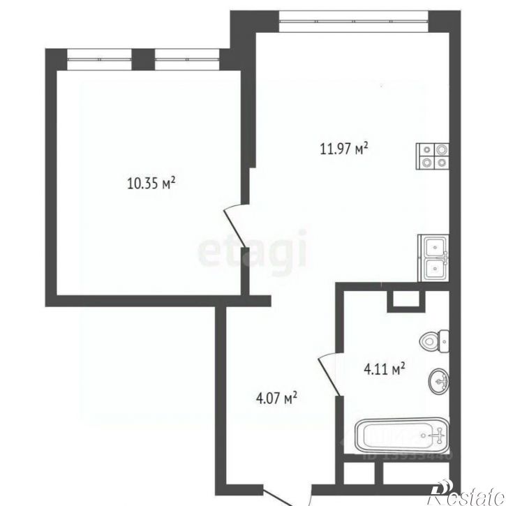 1-комн квартира ул Новоселов, 105,  д. 105