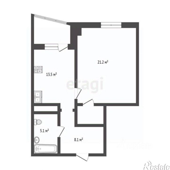 1-комн квартира Заречный проезд, 39А к2,  д. 39А к2