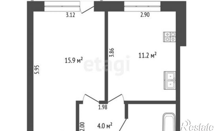1-комн квартира Пражская улица, 27А,  д. 27А