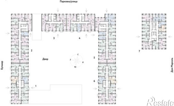 3-комн квартира в новом доме Береговая улица, 100 к2,  д. 100 к2