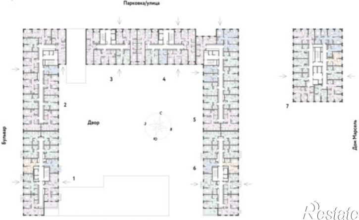 3-комн квартира в новом доме Береговая улица, 100 к2,  д. 100 к2