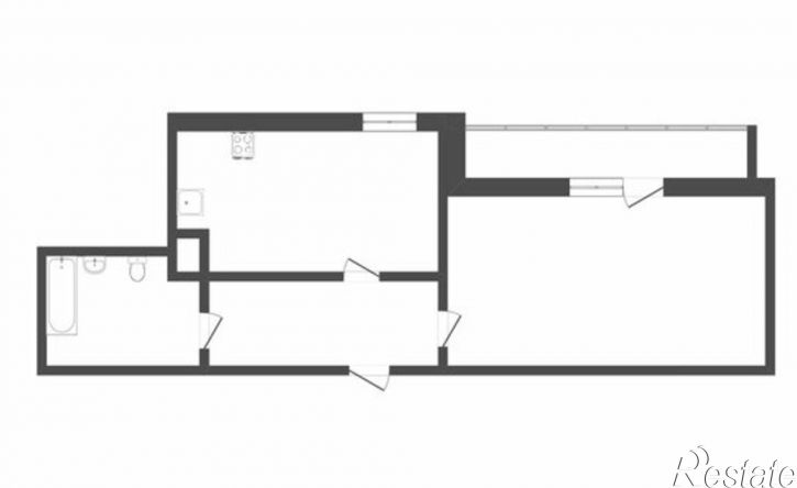 1-комн квартира улица Николая Фёдорова, 6 к1,  д. 6 к1