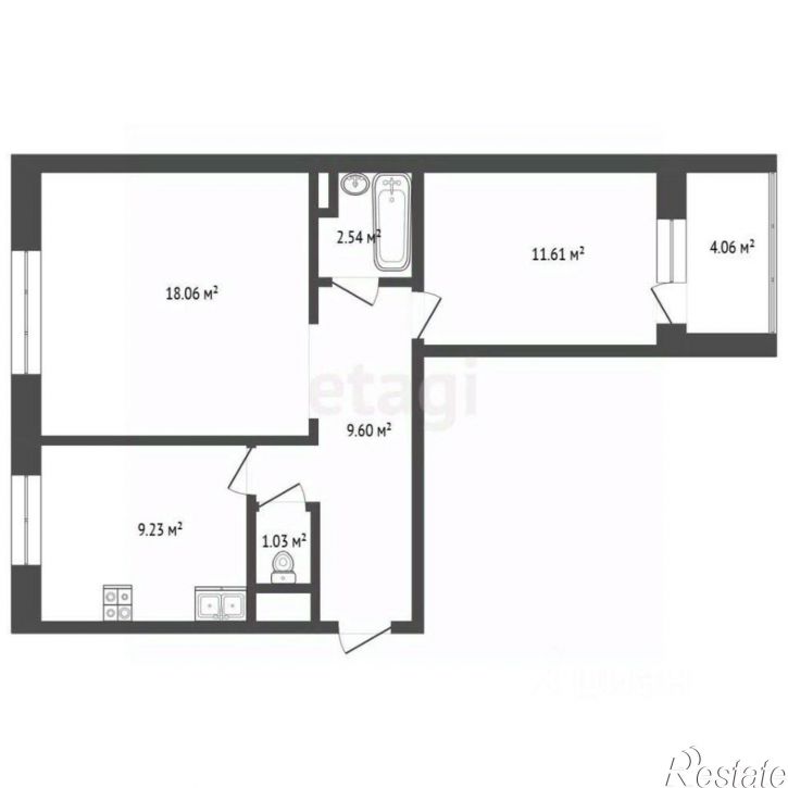2-комн квартира Ямбургский пр-д, 3,  д. 3