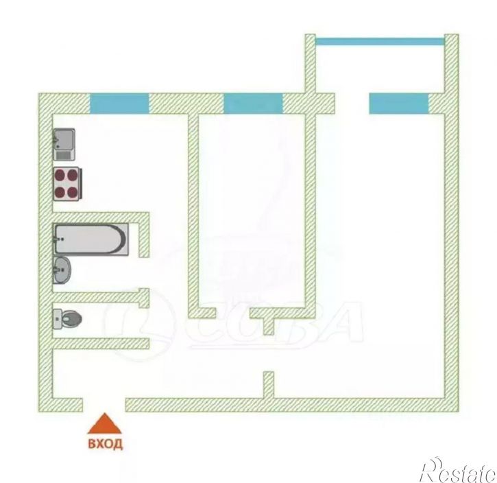 2-комн квартира ул Ямская, 96 1А,  д. 96 1А,  к. 1А