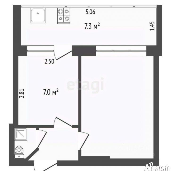 2-комн квартира Рабфаковская улица, 2,  д. 2