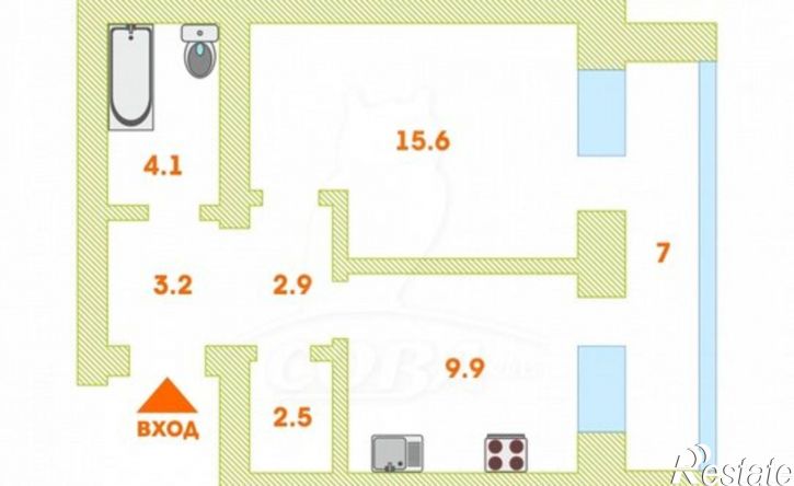 1-комн квартира улица Моторостроителей, 9,  д. 9