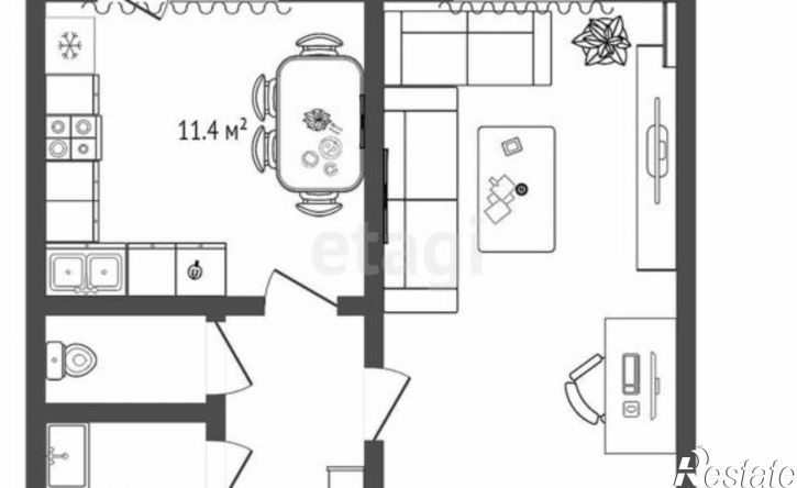 1-комн квартира Арктическая улица, 7 к1,  д. 7 к1