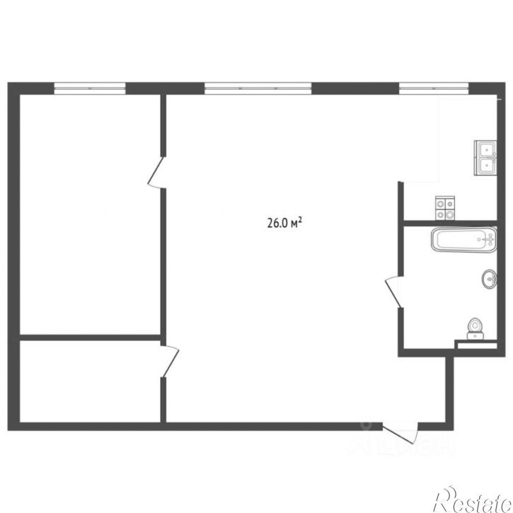 2-комн квартира Барнаульская улица, 34,  д. 34