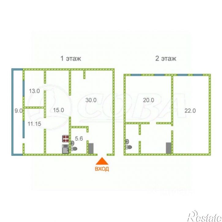 6-комн квартира ул Феликса Аржанова, 2,  д. 2