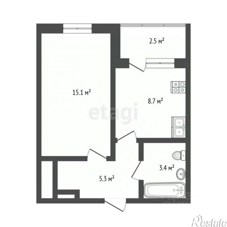 1-комн квартира улица Ветеранов Труда, 9А,  д. 9А