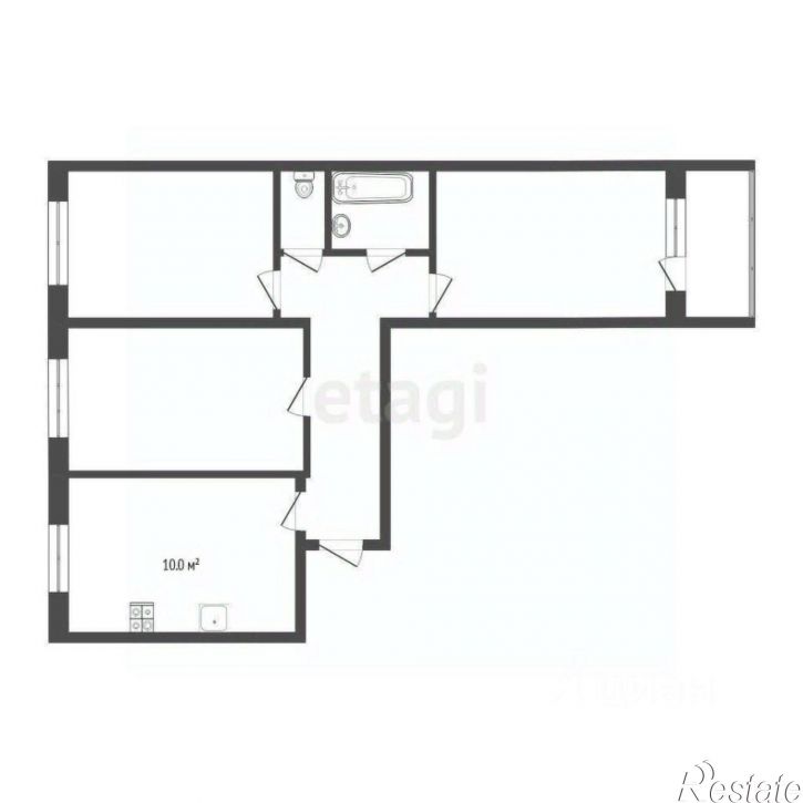 3-комн квартира ул Домостроителей, 6,  д. 6