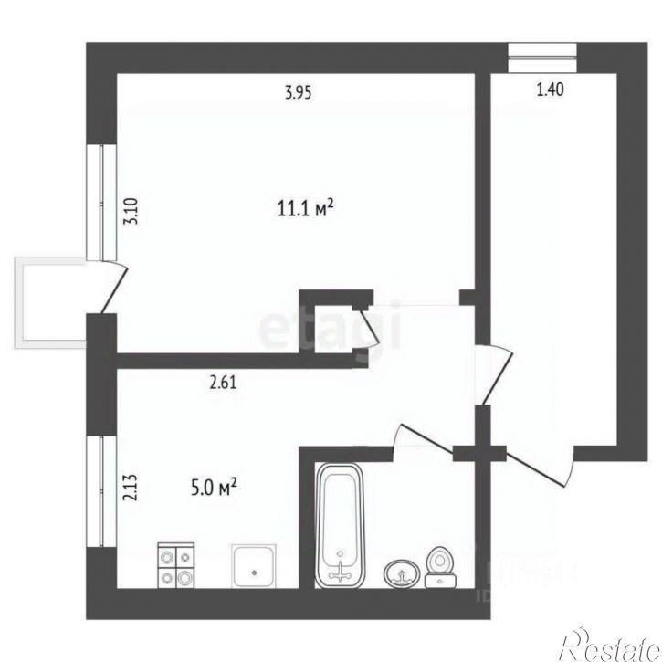 1-комн квартира Червишевский тракт, 15/4,  д. 15/4