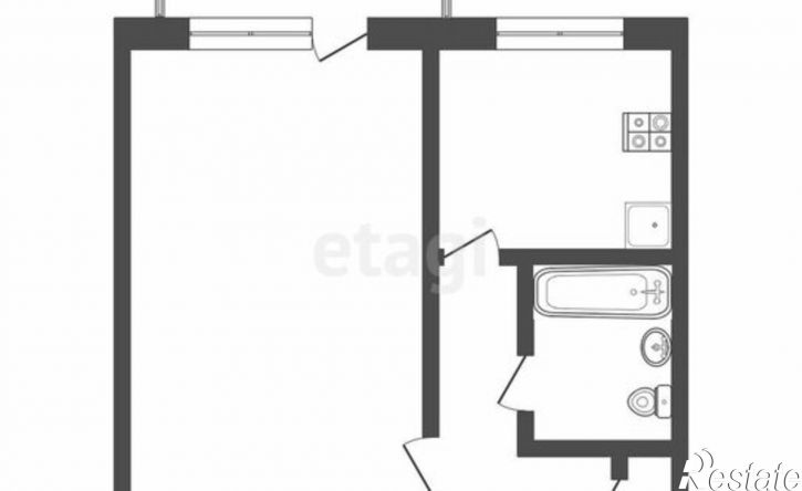 1-комн квартира ул Станционная, 16б,  д. 16б