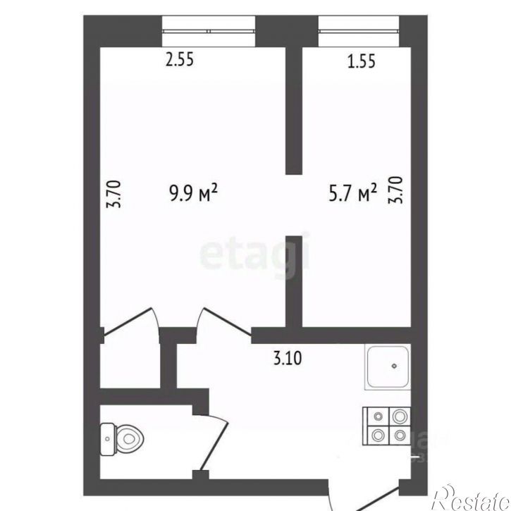 2-комн квартира ул Беляева, 23/2,  д. 23/2
