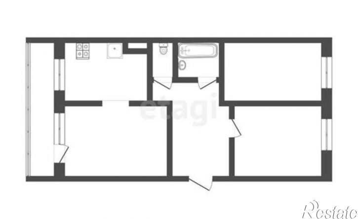 3-комн квартира Минская улица, 32,  д. 32