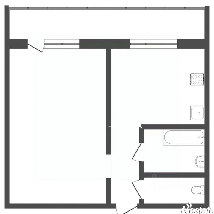 1-комн квартира ул Олимпийская, 34,  д. 34