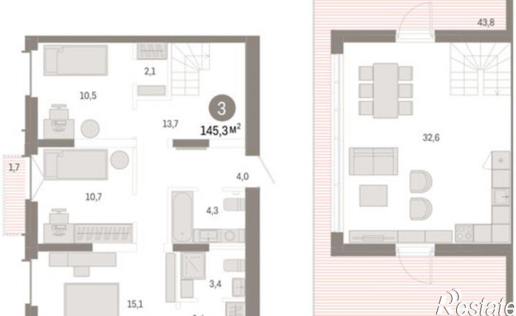 3-комн квартира улица Республики, 205 к2,  д. 205 к2