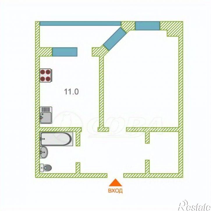 1-комн квартира улица Мельникайте, 144,  д. 144