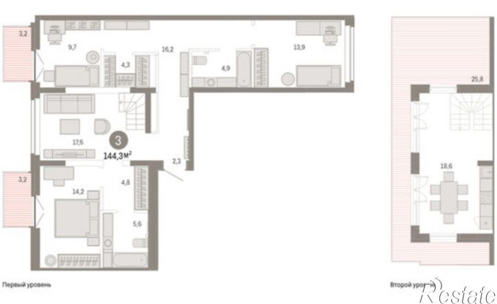 3-комн квартира ул Республики, 205 19,  д. 205 19,  к. 19