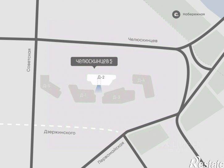 2-комн квартира в новом доме ул Челюскинцев, 9,  д. 9