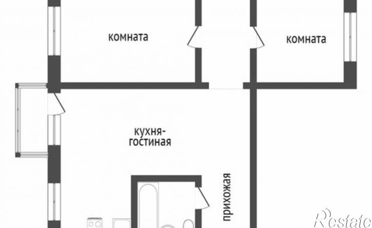 3-комн квартира ул Рижская, 73,  д. 73