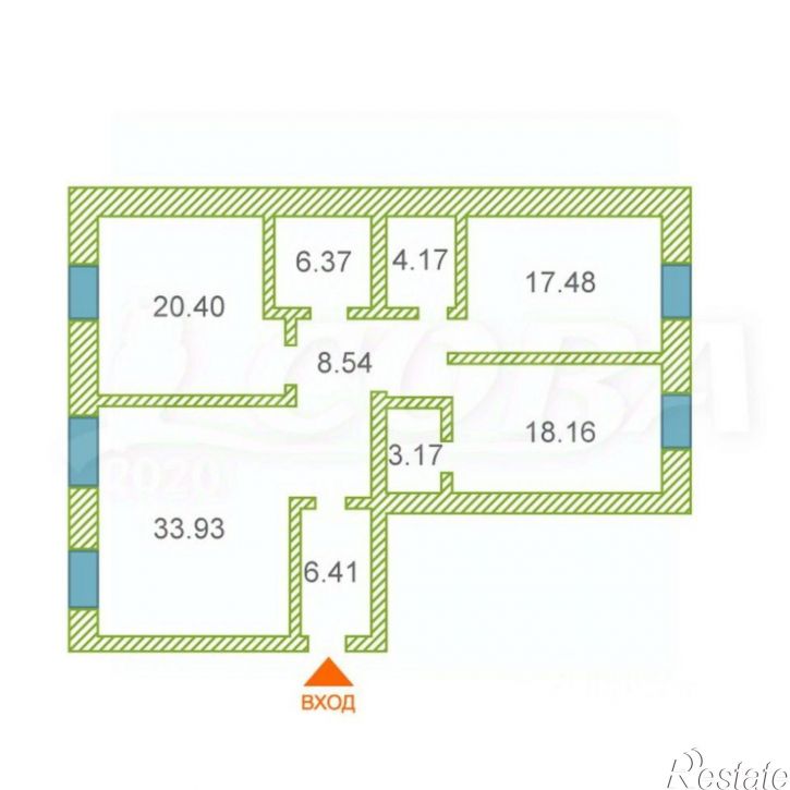 3-комн квартира улица Николая Семёнова, 19 к1,  д. 19 к1