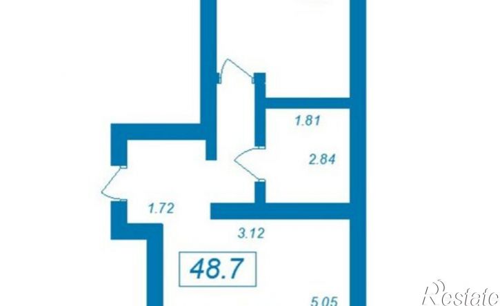 1-комн квартира улица Пожарных и спасателей, 5,  д. 5