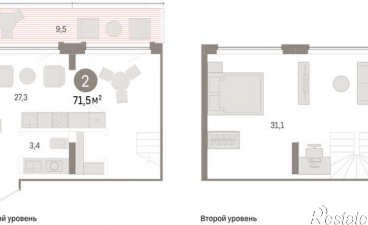 3-комн квартира ул Причальная, 3 2,  д. 3 2,  к. 2