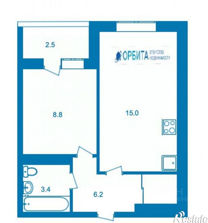 1-комн квартира улица Ветеранов Труда, 9А к3,  д. 9А к3