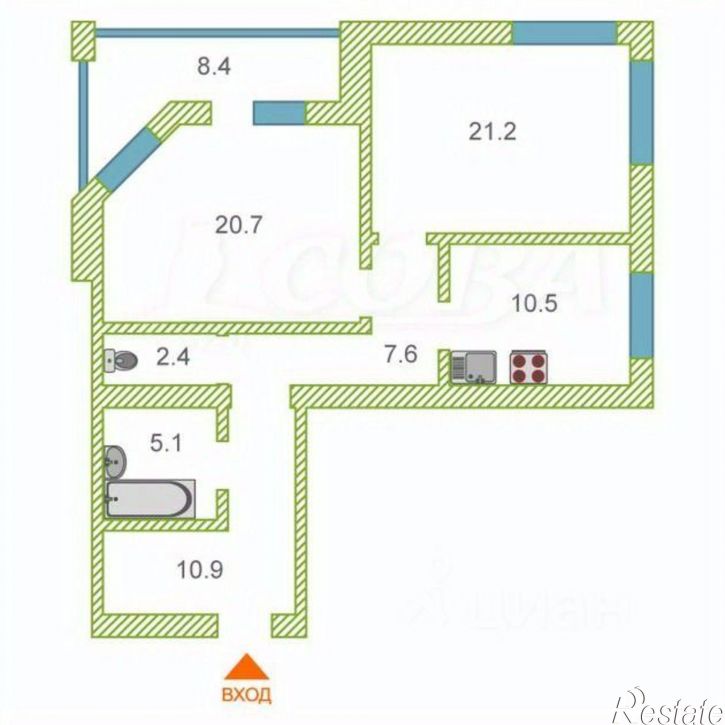 2-комн квартира ул Широтная, 125,  д. 125
