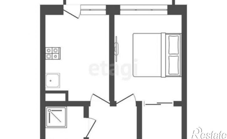 1-комн квартира улица Беляева, 33 к1,  д. 33 к1