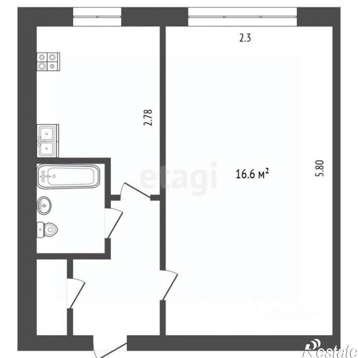 1-комн квартира ул Военная, 15 1,  д. 15 1,  к. 1