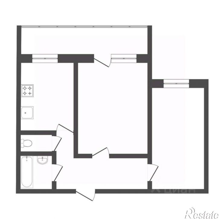 2-комн квартира ул Мориса Тореза, 2,  д. 2