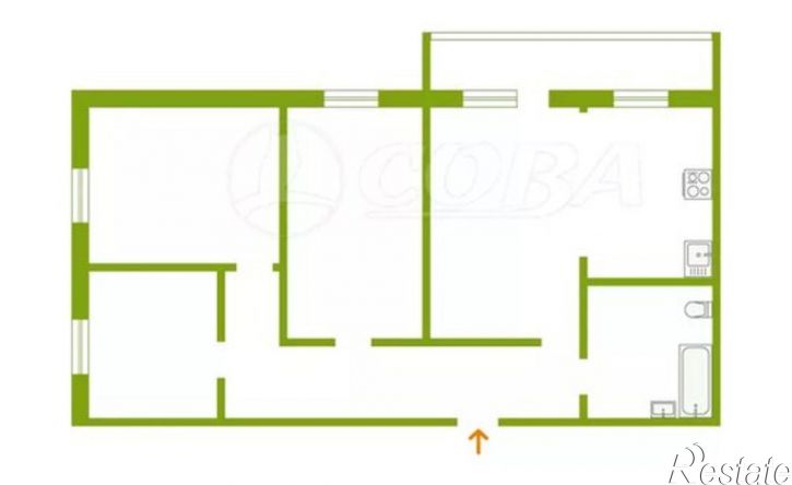 4-комн квартира ул Домостроителей, 4,  д. 4