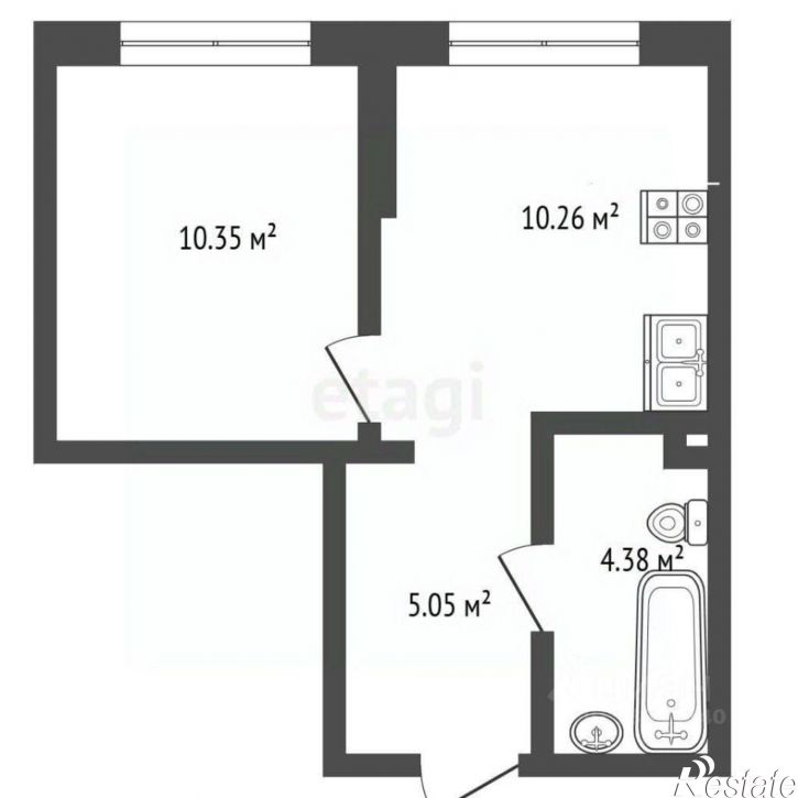 1-комн квартира ул Первооткрывателей, 2,  д. 2