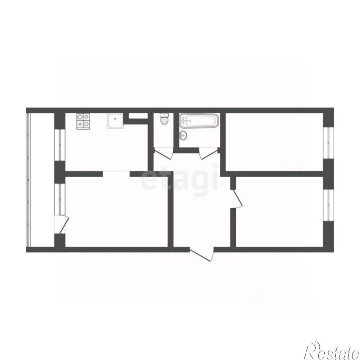 3-комн квартира ул Минская, 32,  д. 32