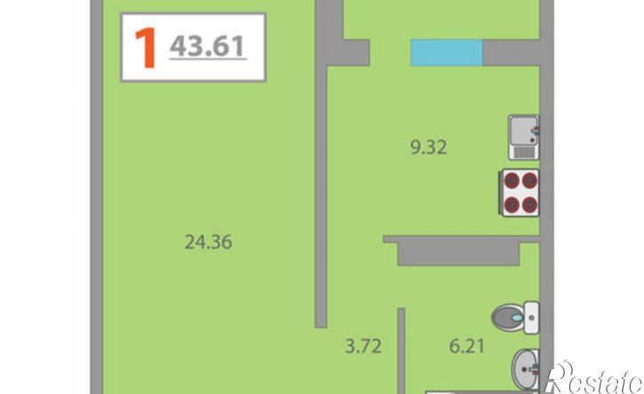 1-комн квартира ул Кремлевская, 89,  д. 89
