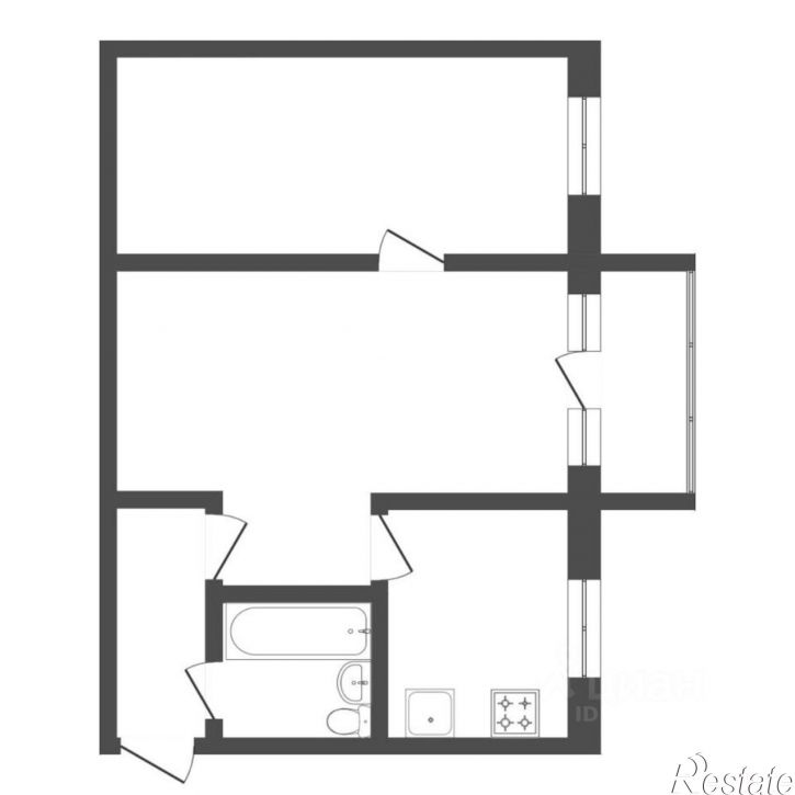2-комн квартира улица Республики, 180,  д. 180