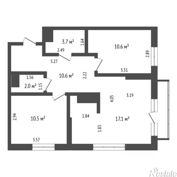 2-комн квартира ул Краснооктябрьская, д 16 к 1